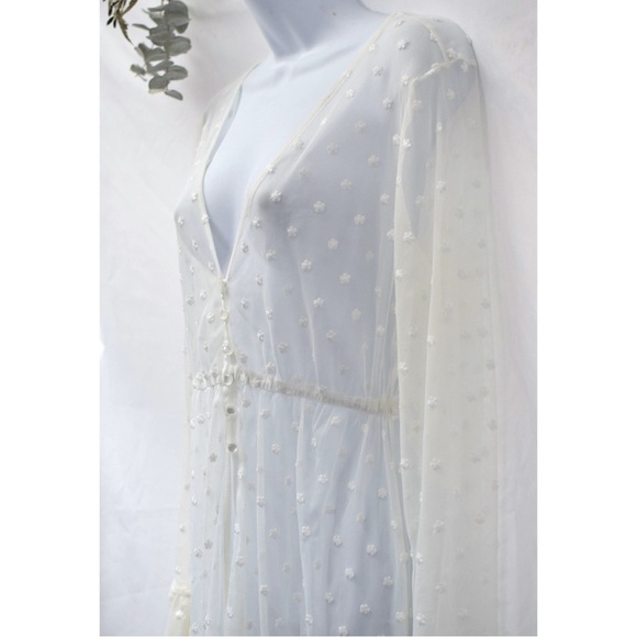 Sheer Embroidered Cover Up - Picture 1 of 6